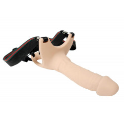 Proteza strap-on pusta przedłużająca penisa 24cm