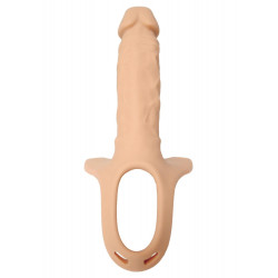 Proteza strap-on pusta przedłużająca penisa 24cm