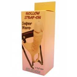Proteza strap-on pusta przedłużająca penisa 24cm