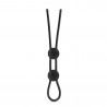 STAY HARD DOUBLE LOOP COCK RING BLACK
