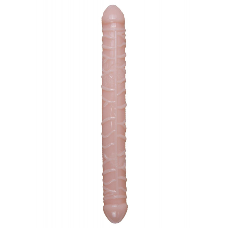 Penis podwójny dildo z żyłami sex lesbijski