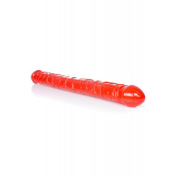 Podwójny penis dildo z żyłami penetracja lesbijski
