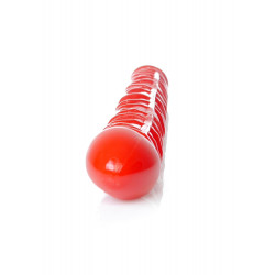 Podwójny penis dildo z żyłami penetracja lesbijski