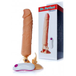 Dildo z przyssawką pilotem penis realistyczny 24cm