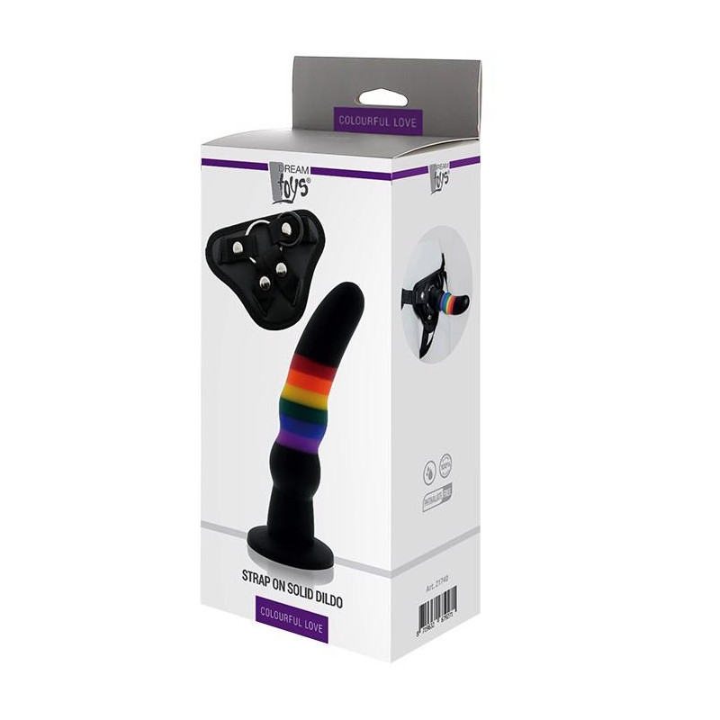Strap-on na szelkach z silikonowym dildo