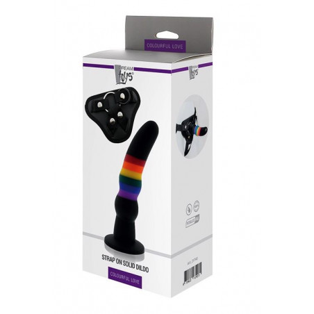 Strap-on na szelkach z silikonowym dildo