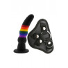 Strap-on na szelkach z silikonowym dildo