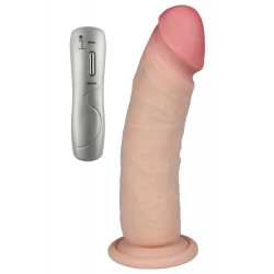 Realistyczny penis dildo z rotacją cyberskóra 20cm