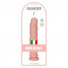 Realistyczne cieliste dildo z przyssawką 18 cm