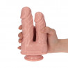 Podwójne dildo do stymulacji waginy i odbytu