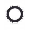 Pierścień-ATLAS SILICONE RING BLACK