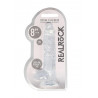 Przezroczyste dildo gumowe z prostym trzonem 21cm