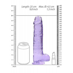 Silikonowe grube dildo z mocną przyssawką 25 cm
