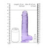 Silikonowe grube dildo z mocną przyssawką 25 cm