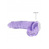 Silikonowe grube dildo z mocną przyssawką 25 cm