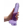 Silikonowe grube dildo z mocną przyssawką 25 cm