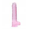 9" / 23 cm Realistic Dildo With Balls - Pink