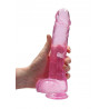 9" / 23 cm Realistic Dildo With Balls - Pink