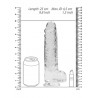 Duży wodoodporny penis dildo mocna przyssawka 25cm