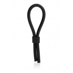 Pierścień-SILICONE STUD LASSO BLACK