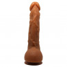 Bardzo giętki i elastyczny penis wyżyłowany 18,5cm
