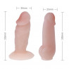 Uprząż na szelkach z dwoma rodzajami dildo gumowe
