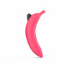 Dildo wibrujący różowy zakrzywiony banan silikon