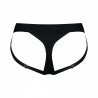 czarne sexowne majtki push up strap-on uprząż S