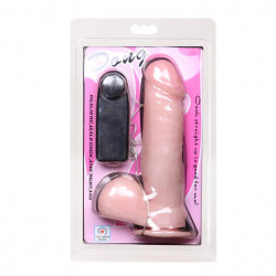 Dildo z przyssawką penis na pilota 20cm