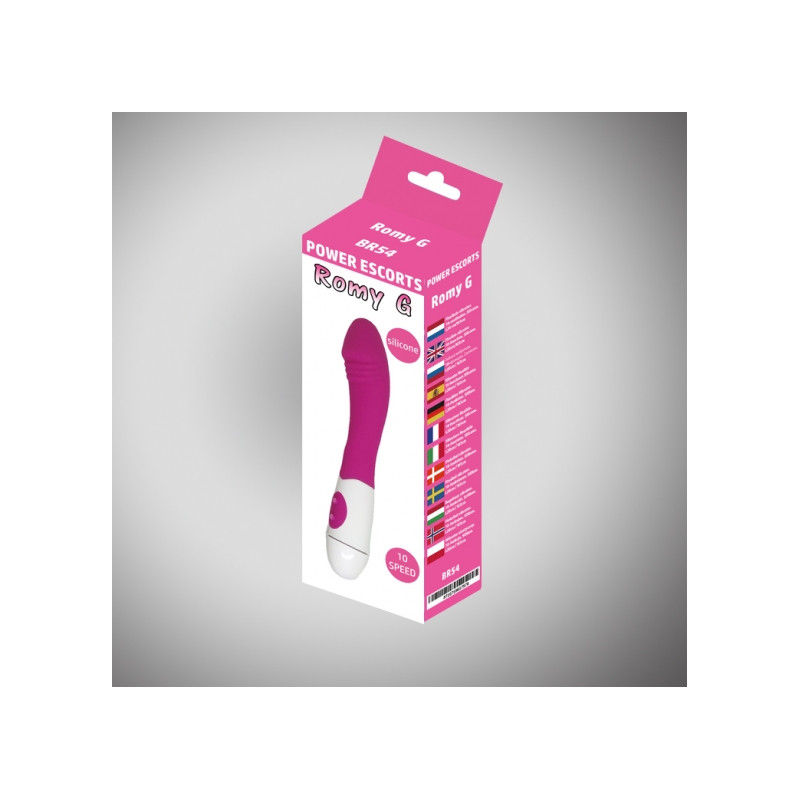 Romy g pink 20 cm silicone vibrating 10 speed