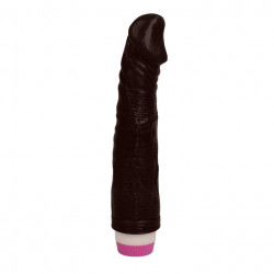 Realistyczny czarny penis wibrator naturalny 23cm