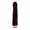 Realistyczny czarny penis wibrator naturalny 23cm