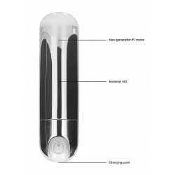 10 Speed Rechargeable Bullet - Silver