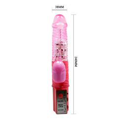 Wibrator króliczek masażer łechtaczki rotacja 24cm