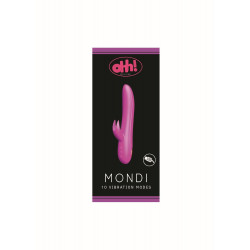 Podgrzewany wibrator z sex masażerem 20cm 10trybów
