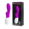Wibrator z masażerem łechtaczki 2 silniki 19cm usb
