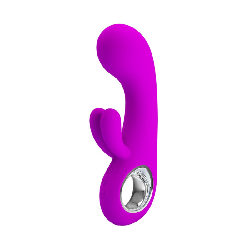 Wibrator króliczek z masażerem sex 15cm 7 trybów Wibrator króliczek z masażerem sex 15cm 7 trybów