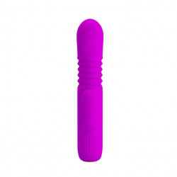 Wibrator króliczek z masażerem posuw 15cm 4trybów