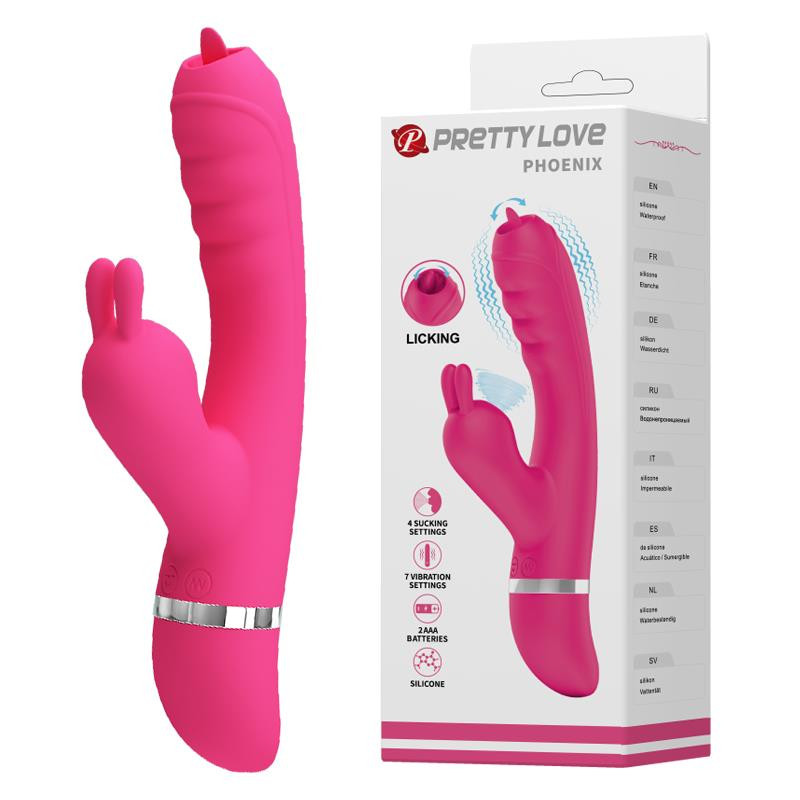Wibrator ssący masażer łechtaczki 3w1 7 tryb 20cm Wibrator ssący masażer łechtaczki 3w1 7 tryb 20cm