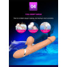 Wibrator-Basia Thtusting Vibrator 2 in 1 Tongue Vibrators USB