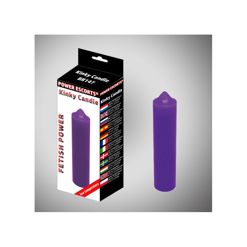 Kinky candle  purple low temperature  candle 20 cm
