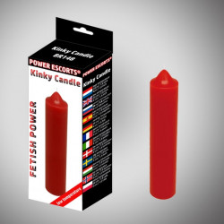 Kinky candle  red low temperature  candle 20 cm