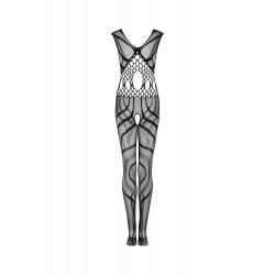 Bodystocking seksowny otwarty krok siateczka S/M/L