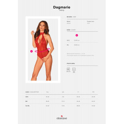 Dagmarie body erotyczne otwarte wycięty krok XS/S
