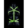 Body Harness - Glow in the Dark - Neon Green/Black - L/XL