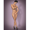 Bodystocking otwarty krok duże oczka obsessive sml