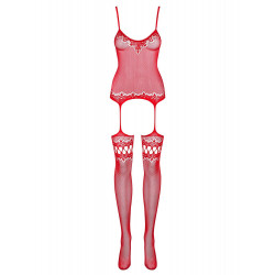 Erotyczne bodystocking otwarty krok F214 S/M/L