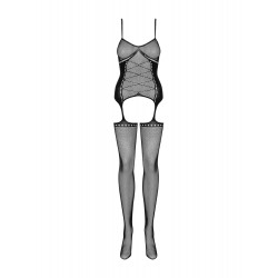 Bodystocking jak gorset otwarty krok g314 s/m/l