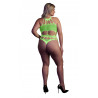 Body with Grecian Neckline - Neon Green - XL/XXXXL