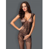Prześwitujące bodystocking otwarty krok f234 s/m/l